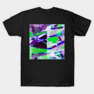 Purple, green and white II T-Shirt